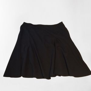 Midi Length Ponte Fit and Flare Skirt